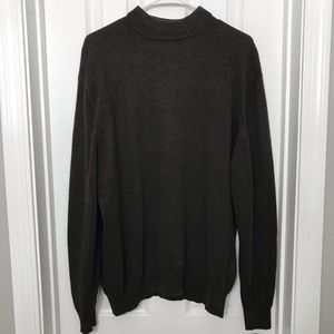 Ponte Vecchio Italian Wool Brown High Neck Sweater